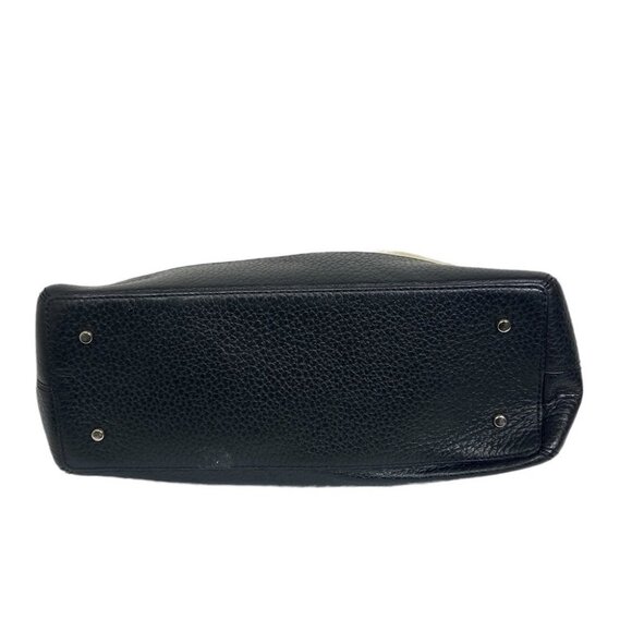 Kate‎ Spade Southport Avenue Jenny Pebble Leather Handbag Cream Black Gold Bag - Picture 5 of 12